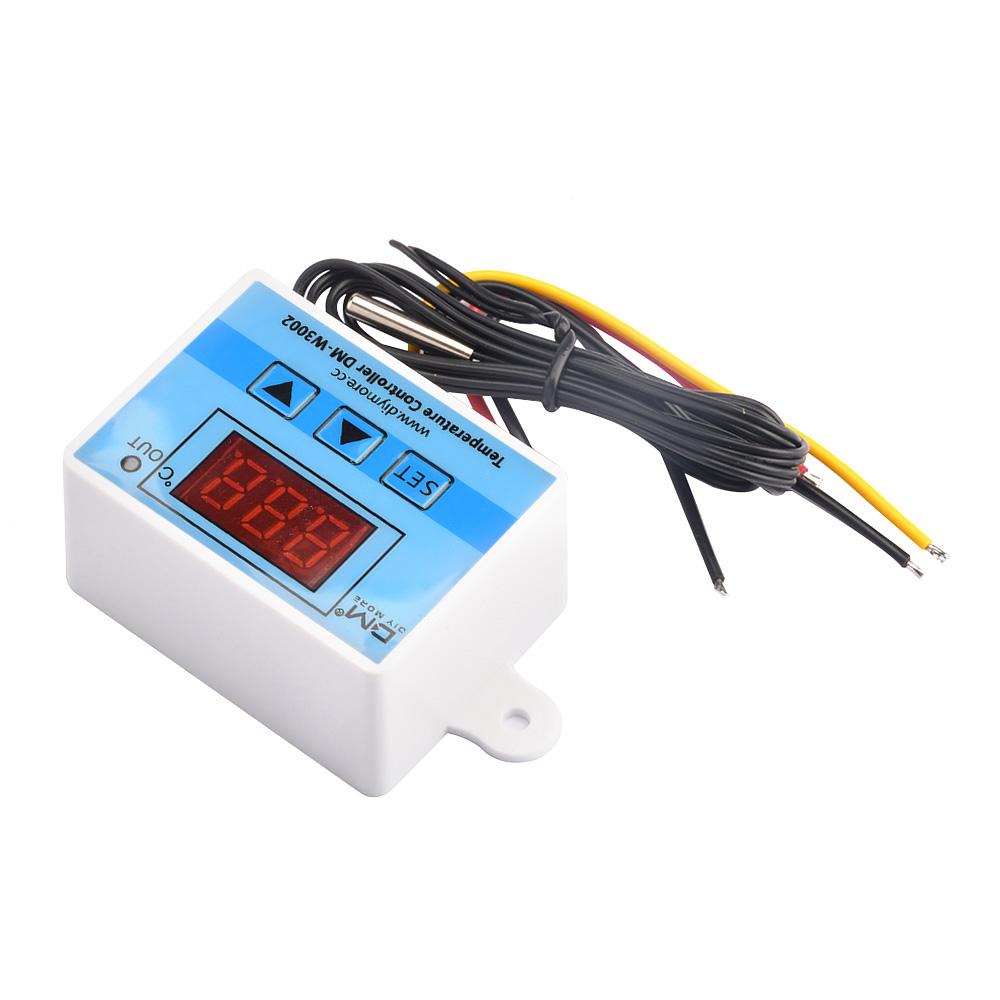 W3002 LED Digital Temperature Controller Thermostat Thermoregulator Sensor Meter Fridge Water Heating Cooling 110V/220V