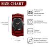 Leather Strap Watch with Antique Rock Punk Waterproof Analog Quartz Watch with Genuine Leather Motorcycle Fashion Watch Perfect Gift for and Day Men's
