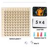Wooden 99 Multiplication Board Montessori Arithmetic Toys Multiplication Table Math Learning Counting Teaching Aids for Kids