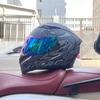 Motorcycle Helmet Full Helmet Can Be Equipped with Bluetooth Headset Men's Four-season Electric Bicycle Riding Helmet