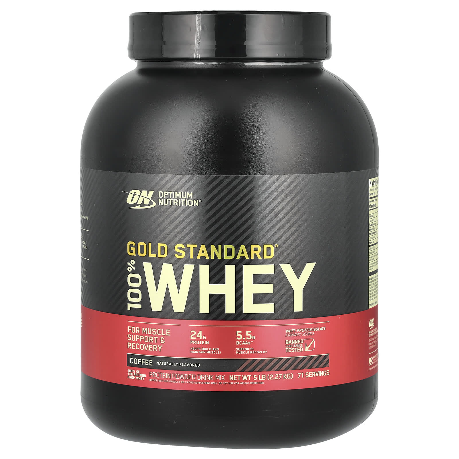 

Gold Standard 100% Whey, Coffee, 2.27Kg(5Lbs)