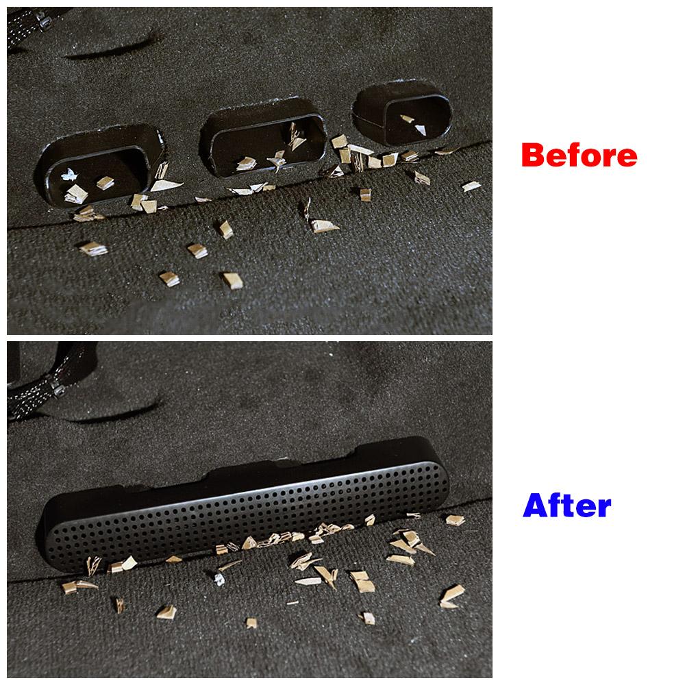 For Porsche Cayenne 9YA 2017-2020 Under Seat Floor AC Air Conditioner Vent Outlet Grille Protective Cover Car Styling Trim