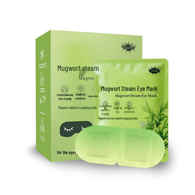Mugwort Steam Eye Mask: Self-Heating, Light-Blocking, Disposable Relaxation for Eye Fatigue