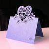 50Pcs Heart Shape Table Number Cards Wedding Table Number Card For Table Setting Wine Glass Christmas Wedding Decoration
