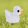 50Pcs Glow in The Dark Duck Resin Animal Statue Adorable Compact Desktop Decor for Home Office Garden Courtyard Resin Animal
