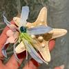 Hair Claw Starfish Artificial Flower Decor Anti-Slip Design Hair Clip Back Head Shark Hair Claw Holiday Travel Beach Hair Accessory