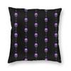 Melting Purple Skull With An Arrow Square Pillowcase Polyester Linen Velvet Printed Decor Throw Pillow Case Home Cushion Case