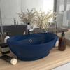 Day and Night - Day and Night Luxurious Sink with Dark Blue Ceramic Overflow 58.5x39cm
