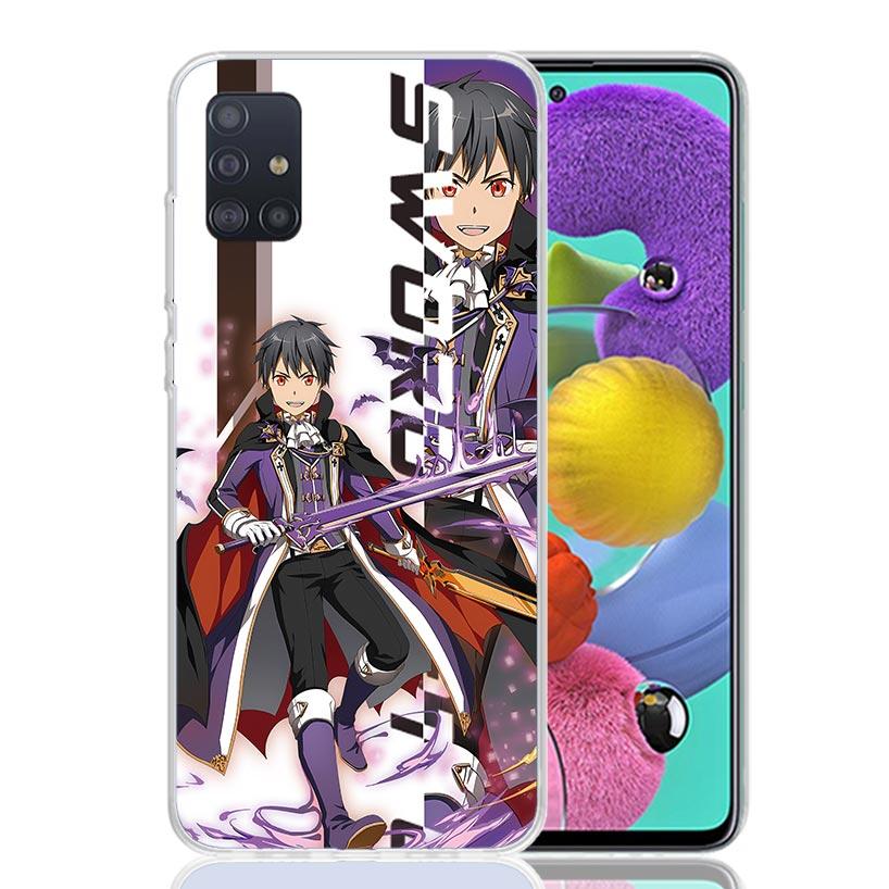 Anime Sword Art Online SAO Phone Case for Samsung Galaxy A52 A51 A50S A12 A22 A32 A72 A10S A30S A31 A71 Note 20 Ultra 10 Plus S1