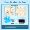Diy Electric Fan Science Experiment Kit For Kids Educational Stem Activity
