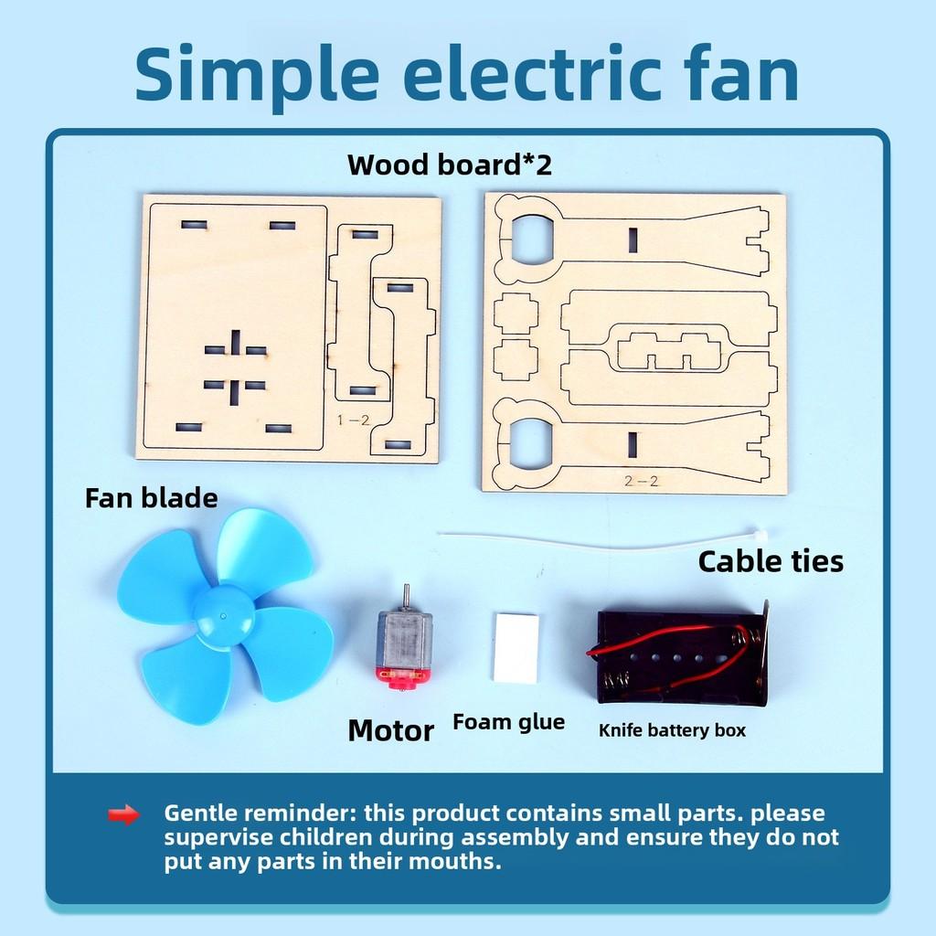 Diy Electric Fan Science Experiment Kit For Kids Educational Stem Activity