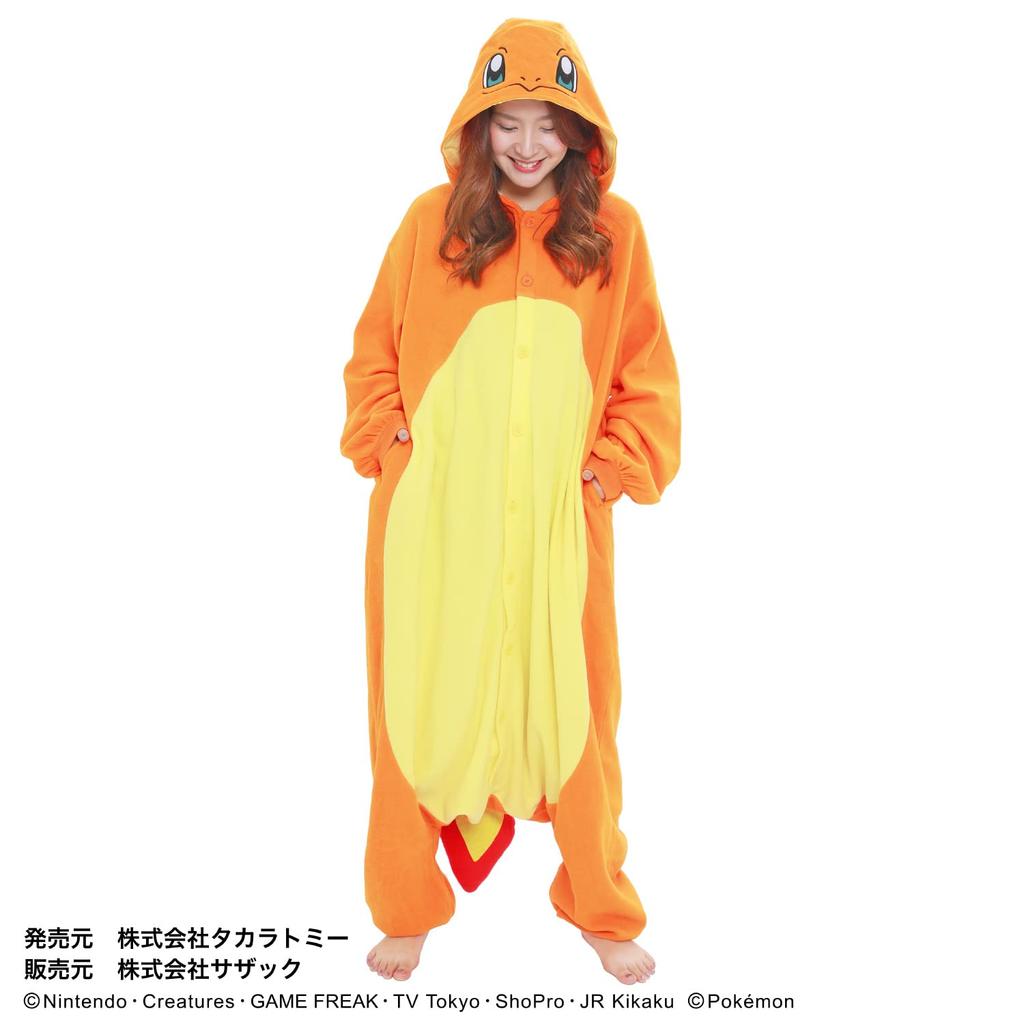 SAZAC Charakter Fleece Kigurumi Pokemon Charmander