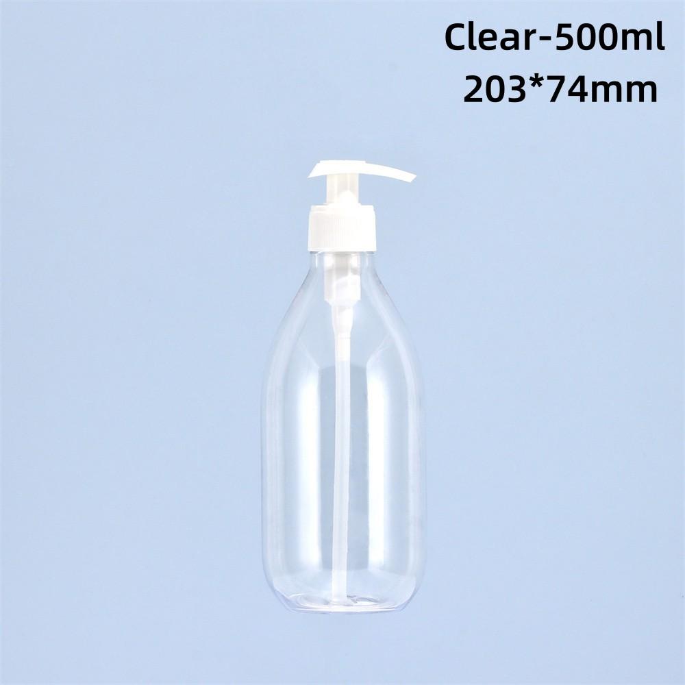 300ml/500ml Portable Travel Refill Empty Pump Bottle Bathroom Shampoo Shower Soap Dispenser Kitchen Dish Hand Liquid Sub-bottle
