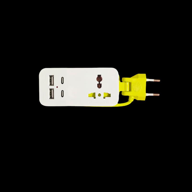 European Travel Adapter with Universal Outlet & USB Ports 1