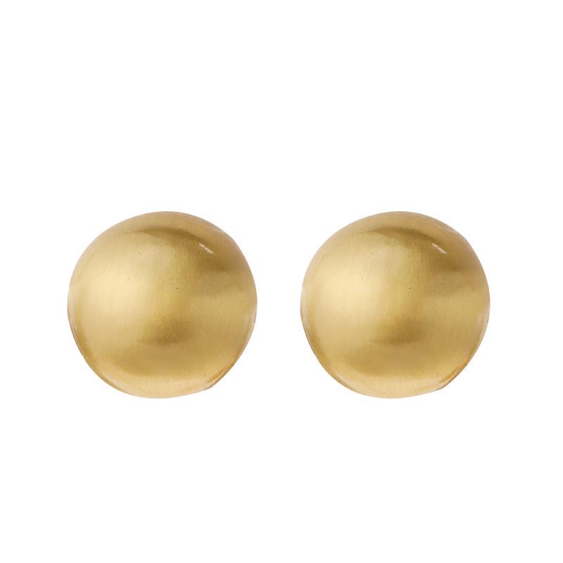 Yang Caiyu Stil Hohle Silberne Halbkreis-Ohrringe: Originell, Elegant, Schlichte Sommer-Ohrstecker