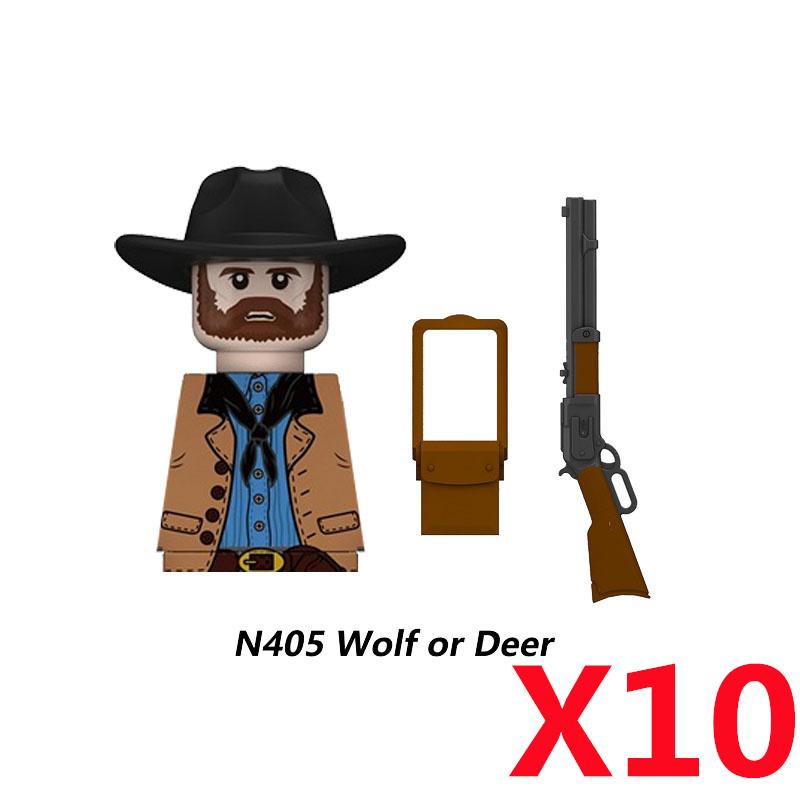 MOC Militär Sowjetischer US-Soldat Figur Baustein Kavallerie Pilot Westlicher Cowboy Detektiv Waffe Schwert Umhang Kinder Spielzeug Geschenk K148