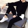 Women's Spring and Autumn Casual Fashion Fashionable Fat Sister Suit Loose Belly Covering and Slimming Two-piece Set