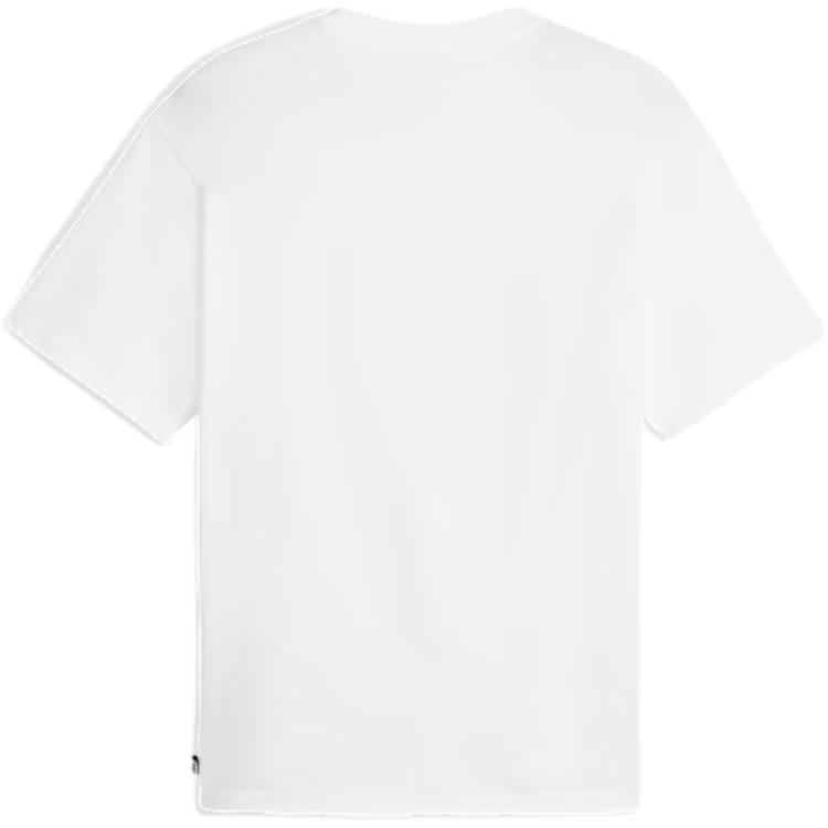 Puma Letter Pattern Pullover Round Neck Loose Short Sleeve T-Shirt Unisex Tops 632511-02