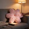 Pink Cherry Blossom Seat Cushion With Doublesided Embroidery For Sofa And Office Decor