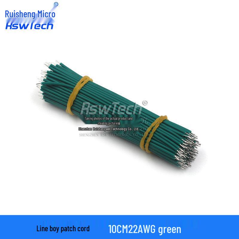 Double-Headed Tinned Wire Jumper for Welding & Electronic Connection, 22/24AWG, 5/0.8mm, Length: 50/150mm