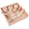Montessori Early Education Sensory Box Children's Wooden Baby Play Home Afternoon Tea Suit Educational Toys