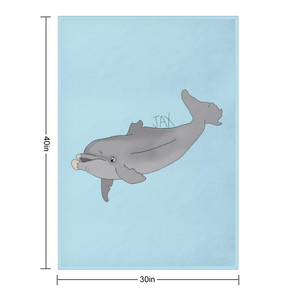 Jax Dolphin Throw Blanket Designers Cosplay Anime Blankets and Throws Giant Sofa Blankets