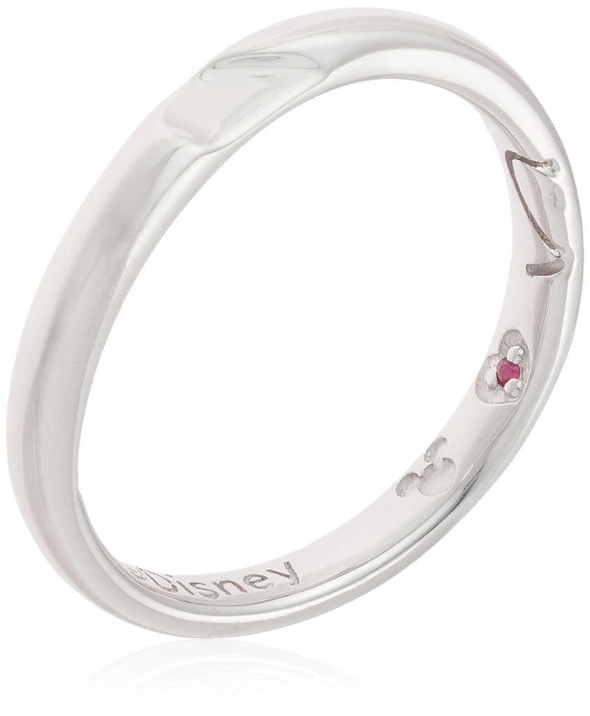 ESTELLE Ruby Silver Disney Pairing Rings for Men, HEART, 0191-0698-0017-0019, Japanese Size 19