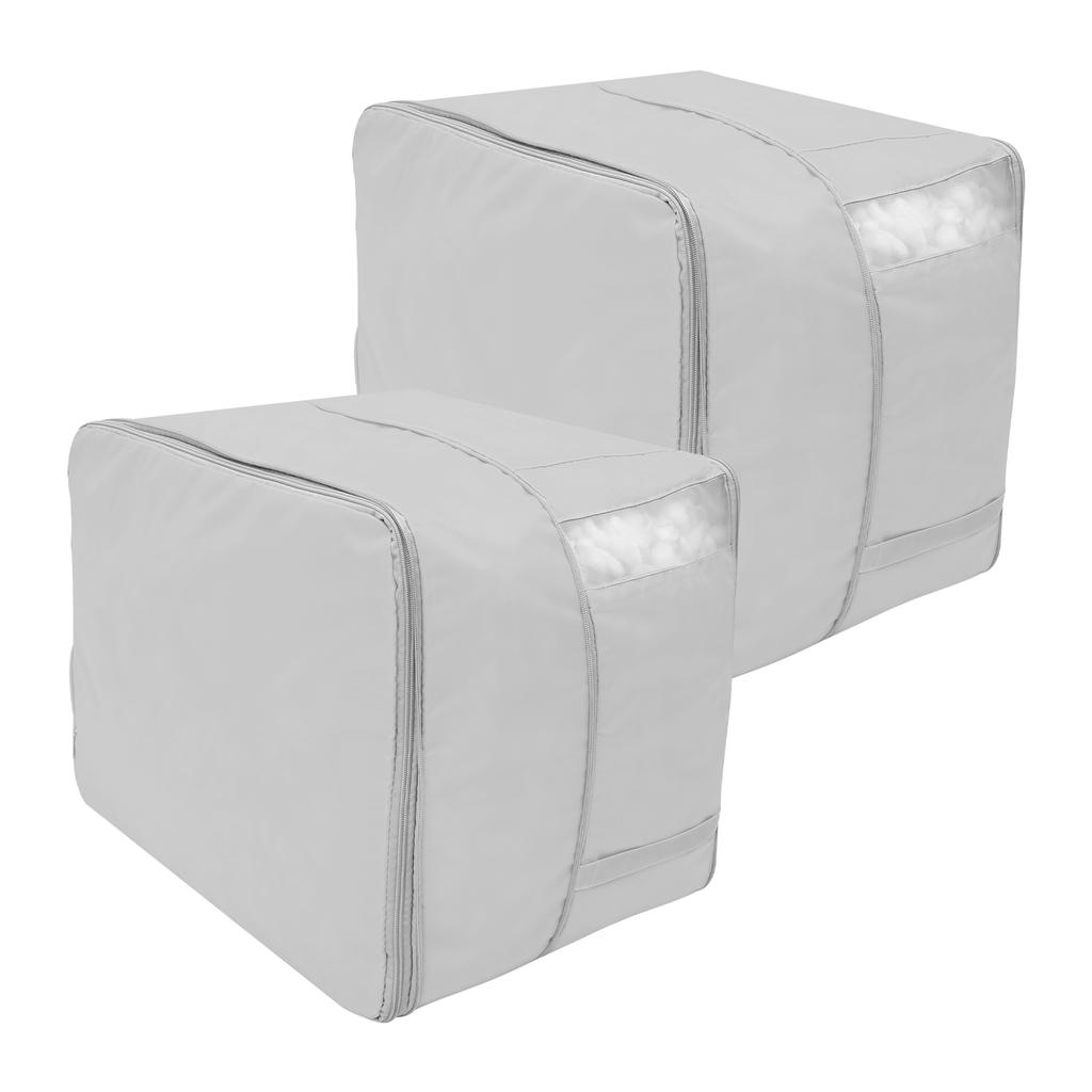 2Pcs Large Compression Bag Large Capacity Clothes Storage Bag Moisture-proof Clothes Quilt Moving Bag Multifunctional Organizer