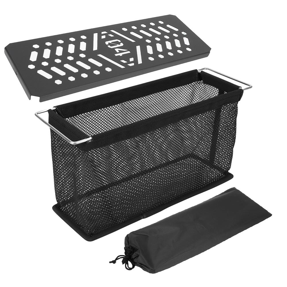 2PCS IGT Unit Folding Basket Mesh Drain Basket Portable Storage Basket Mesh Guard Folding Basket for Outdoor IGT Table Accessory
