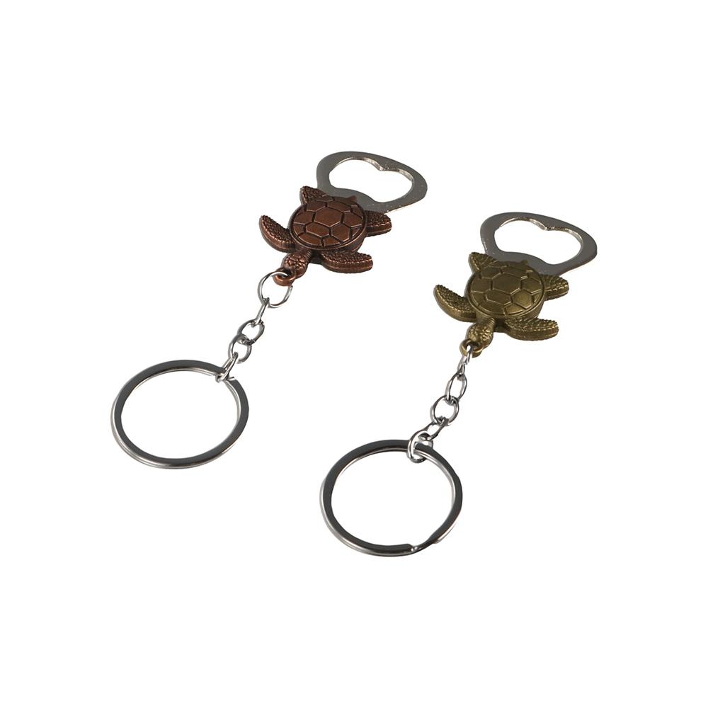 Frog Wolf Metal Lion Keyring Hanging Pendant Beer Opener Keychain Turtle Bottle Opener  Men Boy
