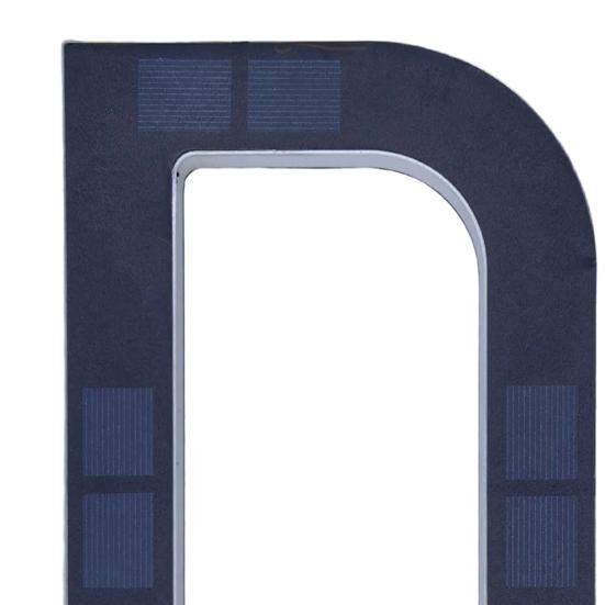 Solar Powered House Number Sign with LED Backlight Auto On/Off Waterproof LED Modern Address Plaque Outdoor Security Light for Home Garden Garage