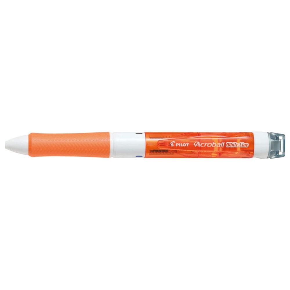 

Pilot Acroball White Line 3 Colors 0.7mm Ballpoint Pen with Correction Tape Clear Orange