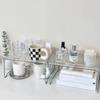 Transparent Desktop Organizer Kitchen Shelf Stackable Organizer Pack Cupboard Shelf Organizer for Kitchen Storage Bathroom