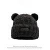 New trendy plush hat, winter adult warm hat, Korean-style patterned outdoor plush warm hat for women