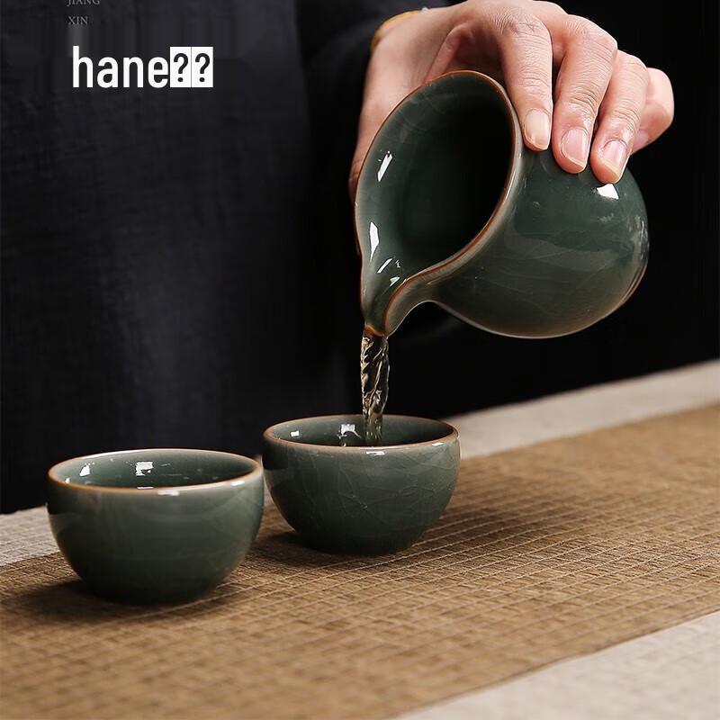 Hanle HL-GYMS Ge Kiln Ice Crack Tea Set - High-End Gift Collection