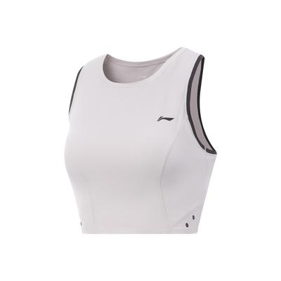 Fitness Series Versatile Casual Fashion Quick-Dry Cool Round Neck Sleeveless Vest Women Tops Moon-Mist-Gray AVSV194-2