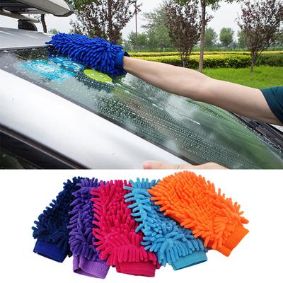 Double Sided Car Washing Glove Microfiber Cleaning Towels Washable Chenille Home Car Detailing Cleaning Brush Tool Accessories