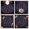 Nappe d'autel de tarot d'astrologie Tapis de jeu de société métaphysique Pendule Divinations Nappe d'autel Jeu de société Pad de cartes