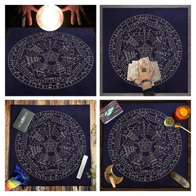 Astrologia Tarocchi Tovaglia da tavolo Altare Metafisico Gioco da tavolo Pendolo Divinazioni Tovaglia da altare Gioco da tavolo Carte Pad