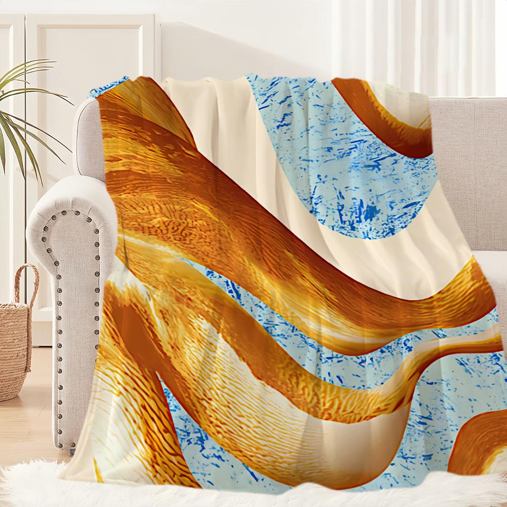 Manta de Pelúcia com Logo de Sorvete Tapete para Sofá de Sesta para Sala de Estar H-Haagen-s D-Dazs Quente Escritório Quarto Aniversário Casa Viagem Presentes para Crianças