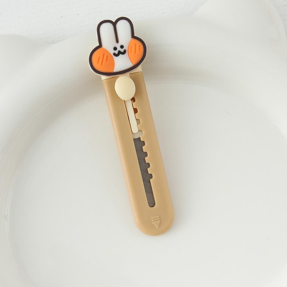 Cartoon Mini Dismantle the Courier Knife Unpack Tool Paper knife Art knife Metal Retractable Blade Knife For Stationery Supplies