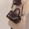 Portable Women's Bag Spring and Summer Leather Bag Large Capacity Shoulder Oblique Span Bag
