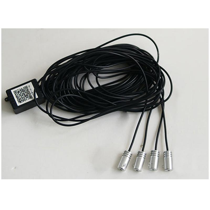 

RGB Ambient Light Многофункциональный портативный оптоволоконный приложение Управление музыкой Семь цветов Автомобильные аксессуары Автомобильные фары Практичные