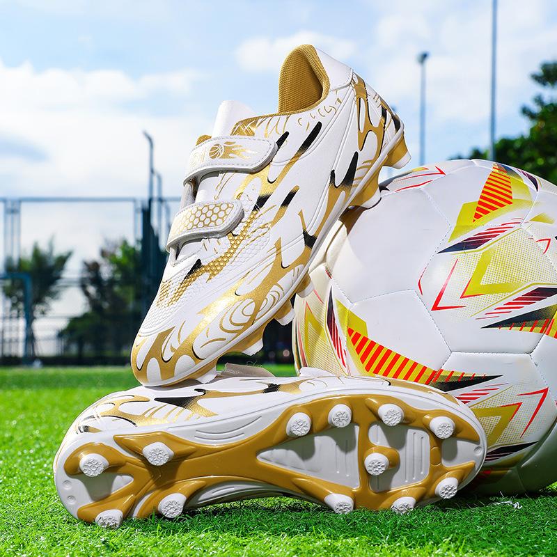 Boys and girls Velcro football shoes Children's professional sports shoes Primary and secondary school students game training football shoes