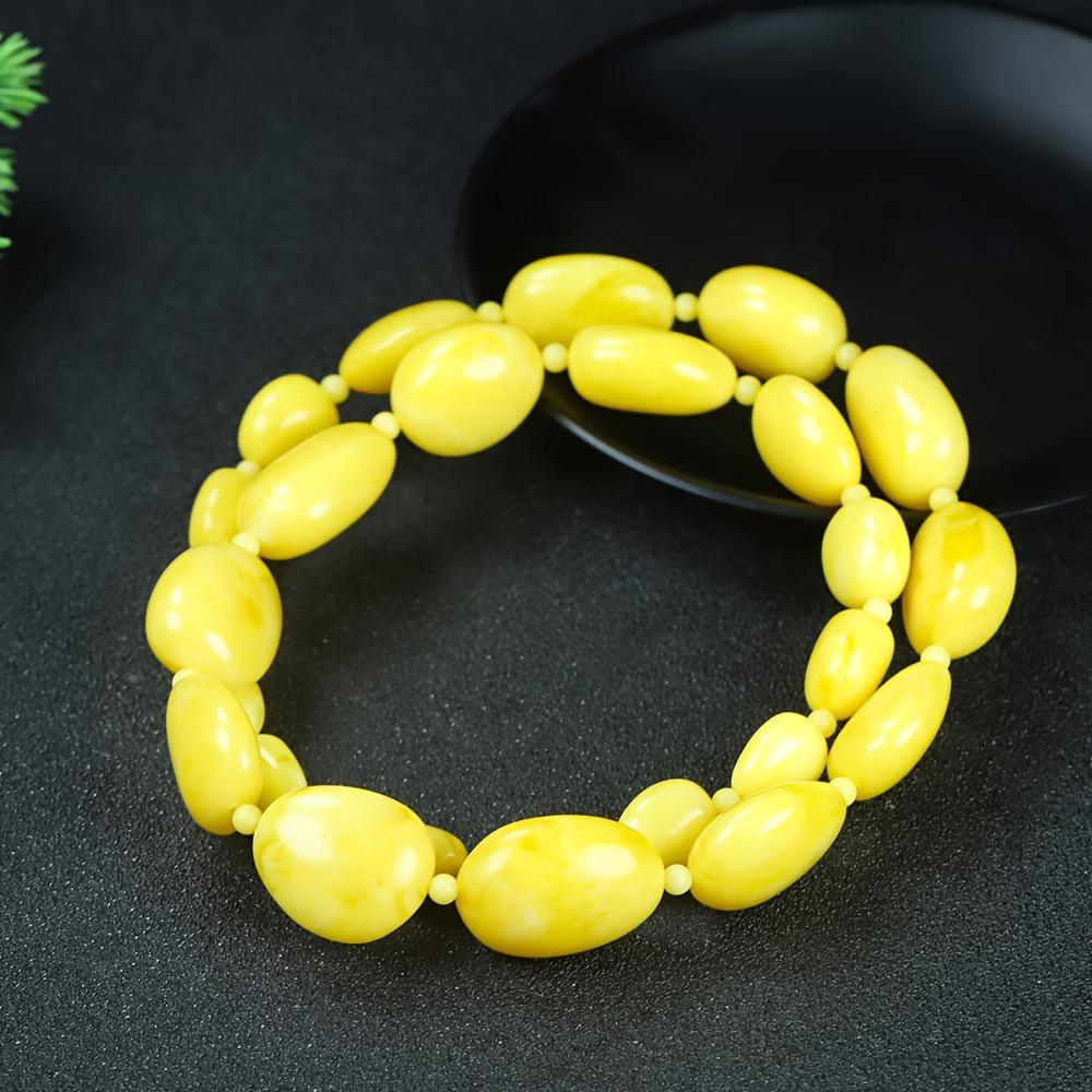 Qi Yi Baltic Second Gen Amber Freeform Unisex Necklace