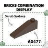 92Pcs/lot Slope 18°4x1 Roof Block Moc Hue Accessories Works With 60477 Brick DIY Children's Plaything Assembly Components