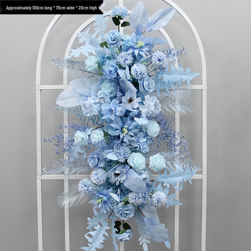 Blumen Kunstseide Blumenstreifen Set: Lange Hängegang-Anordnung & Hochzeitsaal-Dekor