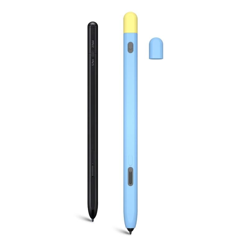Silicone Case Contrast Color Anti-scratch Pen Protective Cover Compatible For Galaxy Tab S-pen Pro