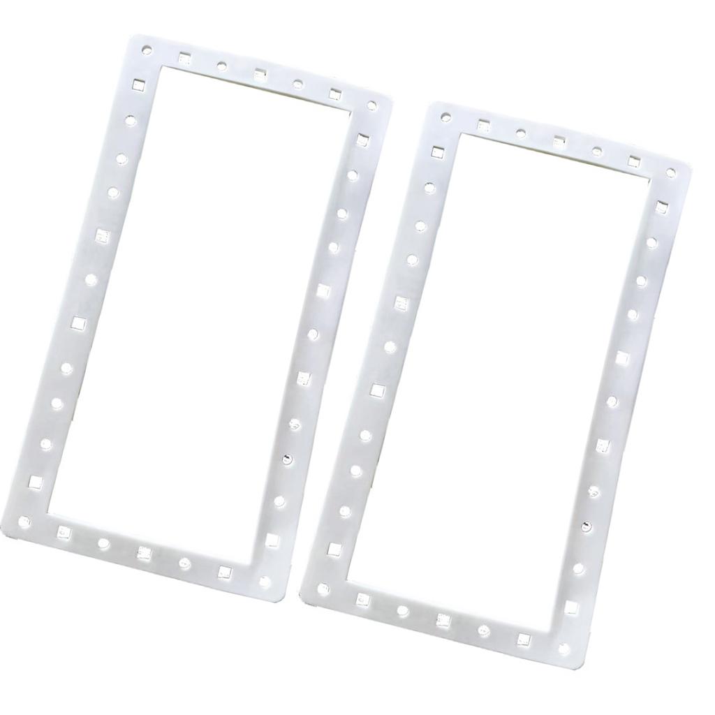 2Pcs Wide Mouth Swimming Pool Skimmer Seal Replacement for SPX1091GW SP1091LX Wide Mouth Silicone Seal Above Ground Pool