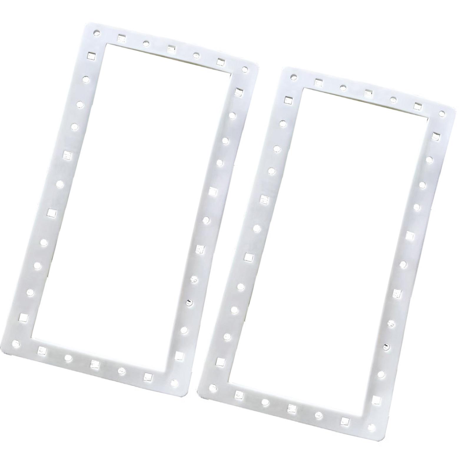 

2Pcs Wide Mouth Swimming Pool Skimmer Seal Replacement for SPX1091GW SP1091LX Wide Mouth Silicone Seal Above Ground Pool